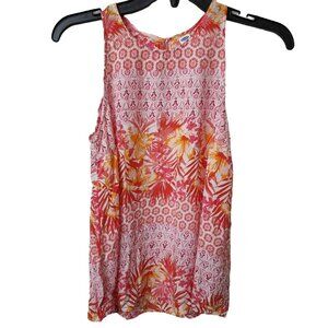 Old navy blouse size small‎ multi color floral pattern light and flowy Rayon